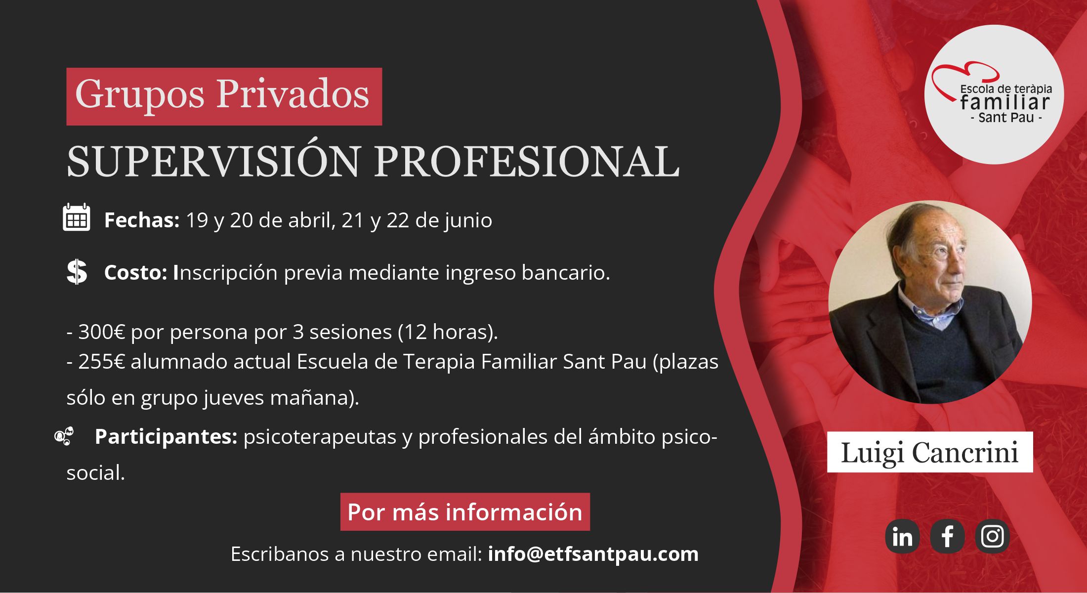 pop up supervicision profesional