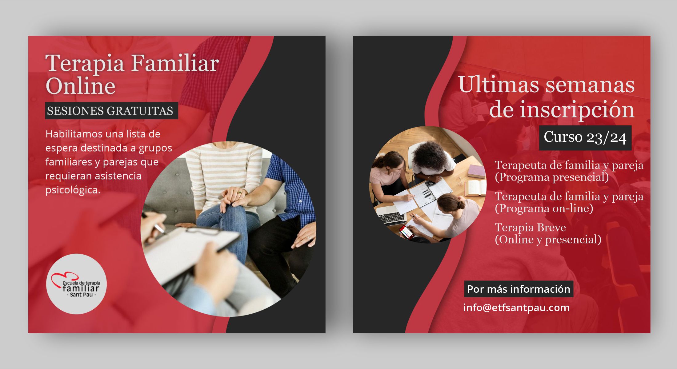 terapia y inscripciones